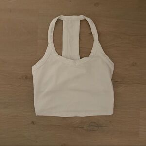 Beyond Yoga Cream Halter Crop Top